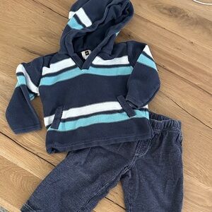 Tea Collection sweater and knit pants.  Size 18-24 months.